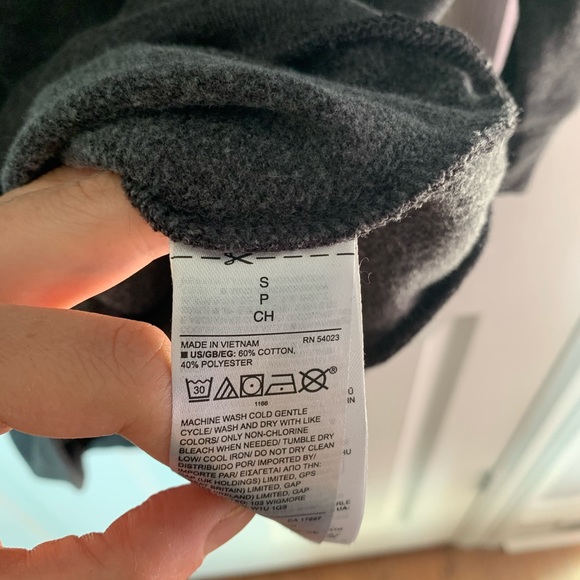 Gap funnel neck sweatshirt dress - Picture 3 of 3